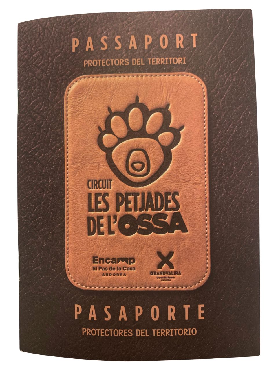 Pasaporte de la ruta Les petjades de l’Ossa Pasaporte infantil de actividades de la ruta familiar Les petjades de l’Ossa en Grandvalira, sector Encamp.